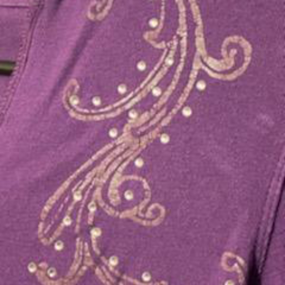 purple hooded long sleeve